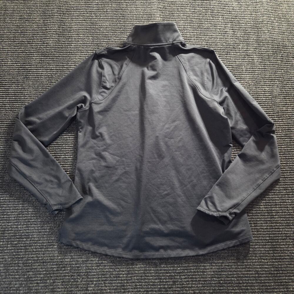 Women's Large Under Armour Quarter Zip Black Long Sleeve